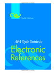 APA Style Guide to Electronic References: Sixth Edition